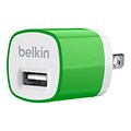 Belkin MIXIT 5W USB Home Charger; Green (F8J017TTGRN)