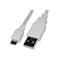 4XEM™ Data Transfer Cable; 3, Micro-USB to USB, White (4XMUSB3WH)