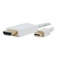 Comprehensive® 15 Mini DisplayPort to HDMI Male/Male Audio/Video Cable; White