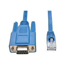 Tripp Lite P430-006 6 DB9/RJ-45 Female/Male Serial Console Port Rollover Cable; Blue