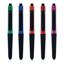 Monteverde One Touch Ballpoint Pen with Front Stylus, Assorted Colors, 12 pack (MV36170)