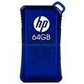 HP v165w P-FD64GHP165-GE 64GB USB 2.0 Flash Drive, Blue