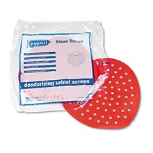 Krystal® Klean Screen Deodorizing Urinal Screen, Cherry, 12/Pack (KRY1001)