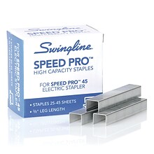 Swingline Speed Pro 3/8 Length High Capacity Staples, Full Strip, 5000/Box (35465)