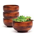 Lipper Rice Bowl Set, Cherry Finished, 6/Set (223/4)