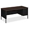 HON® Metro Classic Right Pedestal Desk, 66 x 30 x 29.5, 4 x Box Drawer(s), File Drawer(s), Single