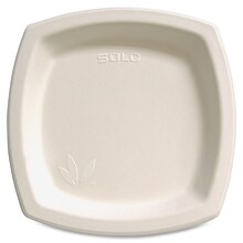 Solo Compostable 8.35 Sugarcane Plate, Beige, 125 Plates/Pack, 4 Packs/Carton (SCC8PSC2050CT)