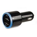 Overtime Dual USB Rapid 2.4 Amp 12 W Car Charger for iPhone 7 / 7 Plus, 6s / 6 Plus, iPad Air, Galaxy S7 / S6, Note 5 and More
