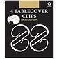 Amscan Plastic Tablecover Clips, 2.5"L x 1.25"W, 18/Pack, 4 Per Pack (34008)
