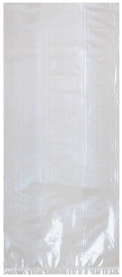 Amscan Cello Party Bag, 9.5 x 4, Clear, 12/Pack, 25 Bags/Pack (37640)