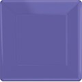 Amscan 10 x 10 Purple Square Plate, 4/Pack, 20 Per Pack (69920.106)