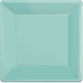 Amscan 10 x 10 Robins Egg Blue Square Plate, 4/Pack, 20 Per Pack (69920.121)