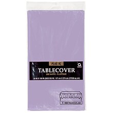 Amscan Plastic Tablecover, 54 x 108, Lavender, 12/Pack (77015.04)