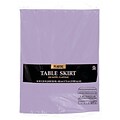 Amscan 14 x 29 Lavender Plastic Tableskirt, 4/Pack (77025.04)
