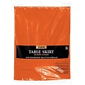 Amscan Plastic Tableskirt, 14 x 29, Orange, 4/Pack (77025.05)