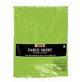 Amscan Plastic Tableskirt, 14 x 29, Kiwi, 4/Pack (77025.53)