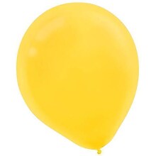 Amscan Solid Color Latx Balloons Packaged, 12, Yellow Sunshine, 4/Pack, 72 Per Pack (113250.09)