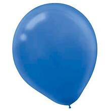 Amscan Solid Color Packaged Latex Balloons, 12, Bright Royal Blue, 4/Pack, 72 Per Pack (113250.105)