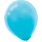 Amscan Solid Color Latex Balloons Packaged, 12, 4/Pack, Caribbean Blue, 72 Per Pack (113250.54)