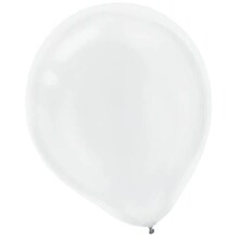 Amscan Pearlized Latex Balloons Packaged, 12, 3/Pack, White, 72 Per Pack (113251.08)