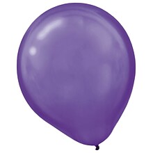 Amscan Pearlized Latex Balloons Packaged, 12, 3/Pack, New Purple, 72 Per Pack (113251.106)