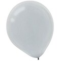 Amscan Pearlized Latex Balloons Packaged, 12, 3/Pack, Silver, 72 Per Pack (113251.18)