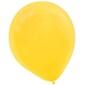 Amscan Solid Color Packaged Latex Balloons, 12", Yellow Sunshine, 18/Pack, 15 Per Pack (113252.09)