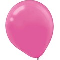 Amscan Solid Color Latex Balloons Packaged, 12, 18/Pack, Bright Pink, 15 Per Pack (113252.103)