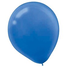 Amscan Solid Color Packaged Latex Balloons, 12, Bright Royal Blue, 18/Pack, 15 Per Pack (113252.10