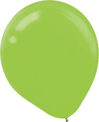 Amscan Solid Color Packaged Latex Balloons, 12, Assorted Colors, 18/Pack, 15 Per Pack (113252.99)
