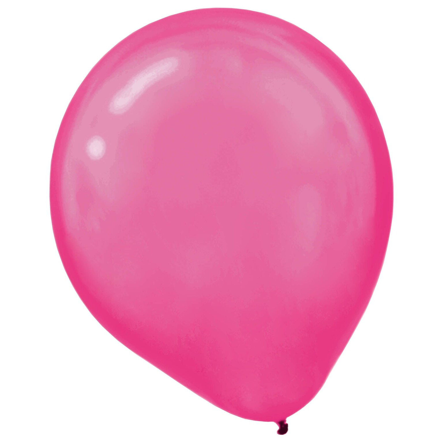 Amscan Pearlized Latex Balloons Packaged, 12, 16/Pack, Bright Pink, 15 Per Pack (113253.103)