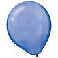 Amscan Pearlized Latex Balloons Packaged, 12'', 16/Pack, Bright Royal Blue, 15 Per Pack (113253.105)