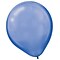 Amscan Pearlized Latex Balloons Packaged, 12, 16/Pack, Bright Royal Blue, 15 Per Pack (113253.105)