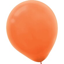 Amscan Solid Color Packaged Latex Balloons, 9, Orange Peel, 18/Pack, 20 Per Pack (113255.05)