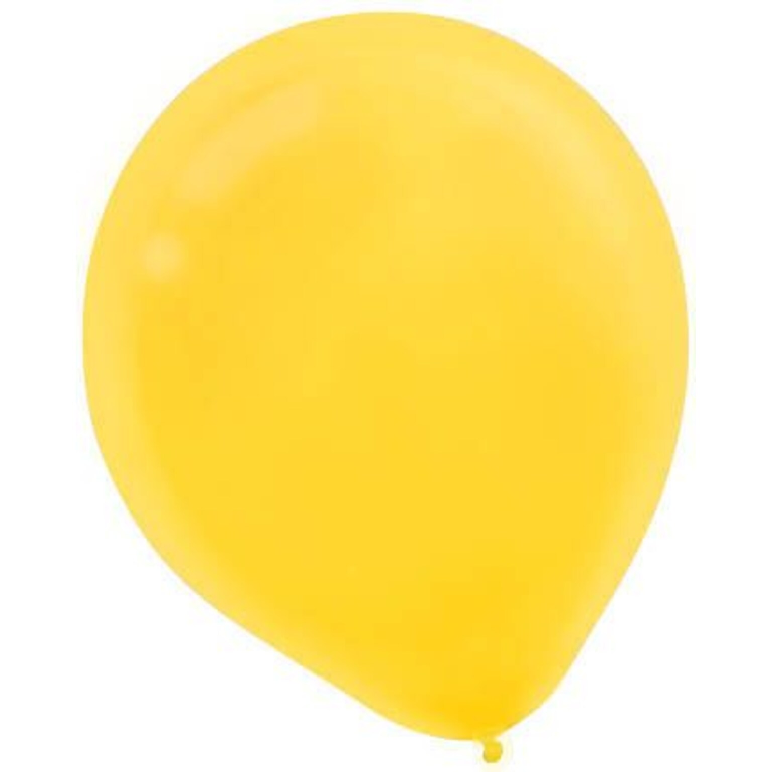 Amscan Solid Color Latex Balloons Packaged, 9, 18/Pack, Yellow Sunshine, 20 Per Pack (113255.09)