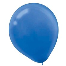 Amscan Solid Color Latex Balloons Packaged, 9, 18/Pack, Bright Royal Blue, 20 Per Pack (113255.105