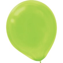 Amscan Solid Color Latex Balloons Packaged, 9, 18/Pack, Kiwi, 20 Per Pack (113255.53)