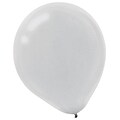 Amscan Pearl Latex Balloons, 18/Pack, Silver, 20 Per Pack (115255.18)
