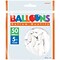 Amscan Solid Color Latex Balloons Packaged, 5, White, 6/Pack, 50 Per Pack (115920.08)