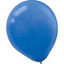 Amscan Solid Color Latex Balloons Packaged, 5, Bright Royal Blue, 6/Pack, 50 Per Pack (115920.105)