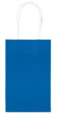 Amscan Kraft Paper Bag, 8.25 x 5.25, Bright Royal Blue, 4/Pack, 10 Bags/Pack (162500.105)