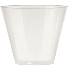 Amscan Big Party Pack 9oz Pearl Plastic Cups, 2/Pack, 72 Per Pack (350366.128)