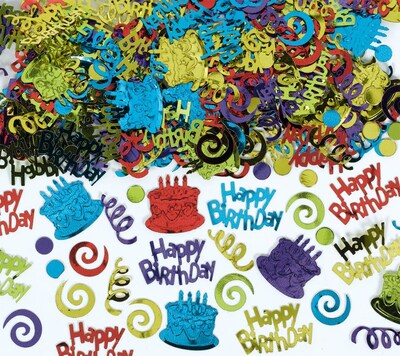 Amscan Happy Birthday Confetti; 5oz, 2/Pack (369117)
