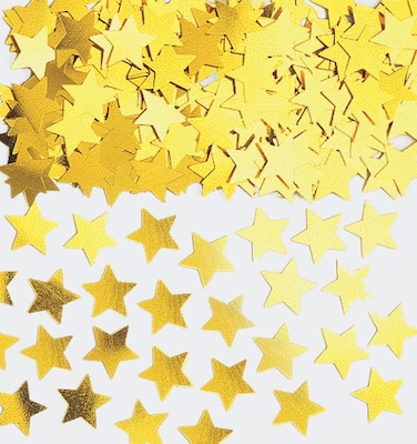 Amscan Mini Stars Confetti; 0.25oz, Gold, 24/Pack (369146.19)