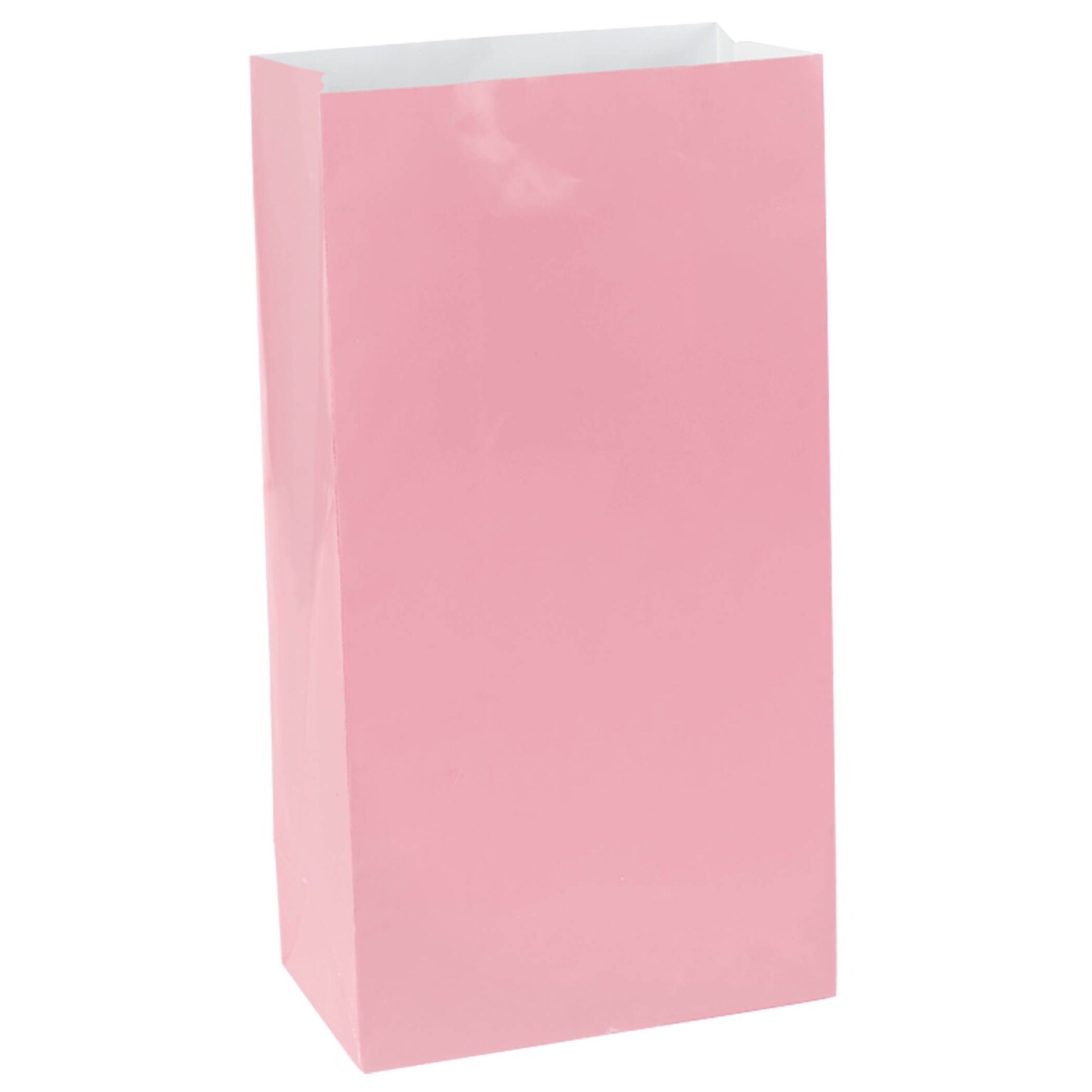 Amscan Paper Party Bag, 6.5 x 3, New Pink, 9/Pack, 12 Bags/Pack (370202.109)