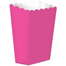 Amscan Paper Popcorn Boxes Bright Pink 12pk