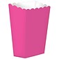 Amscan Paper Popcorn Boxes; 5.25"H x 2.5"W, Bright Pink, 12/Pack, 5 Per Pack (370221.103)