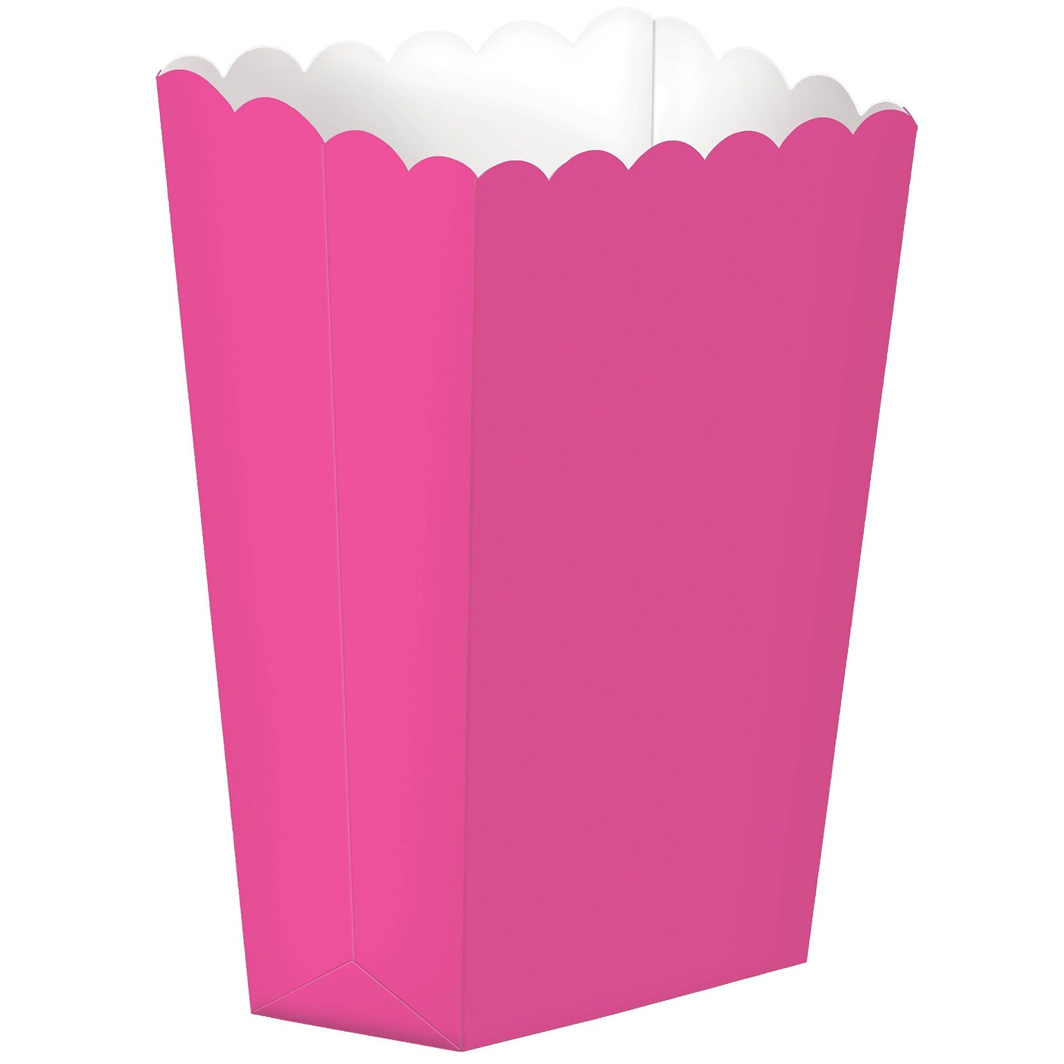 Amscan Paper Popcorn Boxes; 5.25H x 2.5W, Bright Pink, 12/Pack, 5 Per Pack (370221.103)