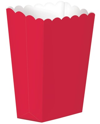 Amscan Paper Popcorn Boxes Red 12pk