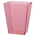 Amscan Large Scalloped Container, 7.5H x 4.25W x 3.25D, Pink, 8/Pack (437897.109)